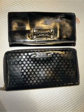 ✨REHAB✨ Kate Spade patent wallets